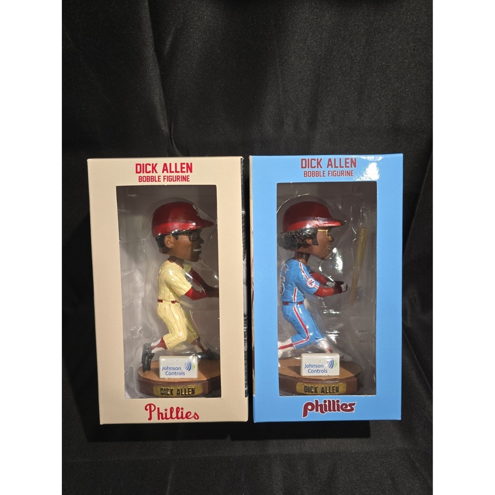 2023 Dick Allen Phillies Citizens Bank Park Bobblehead Giveaway Set RARE BLUE...